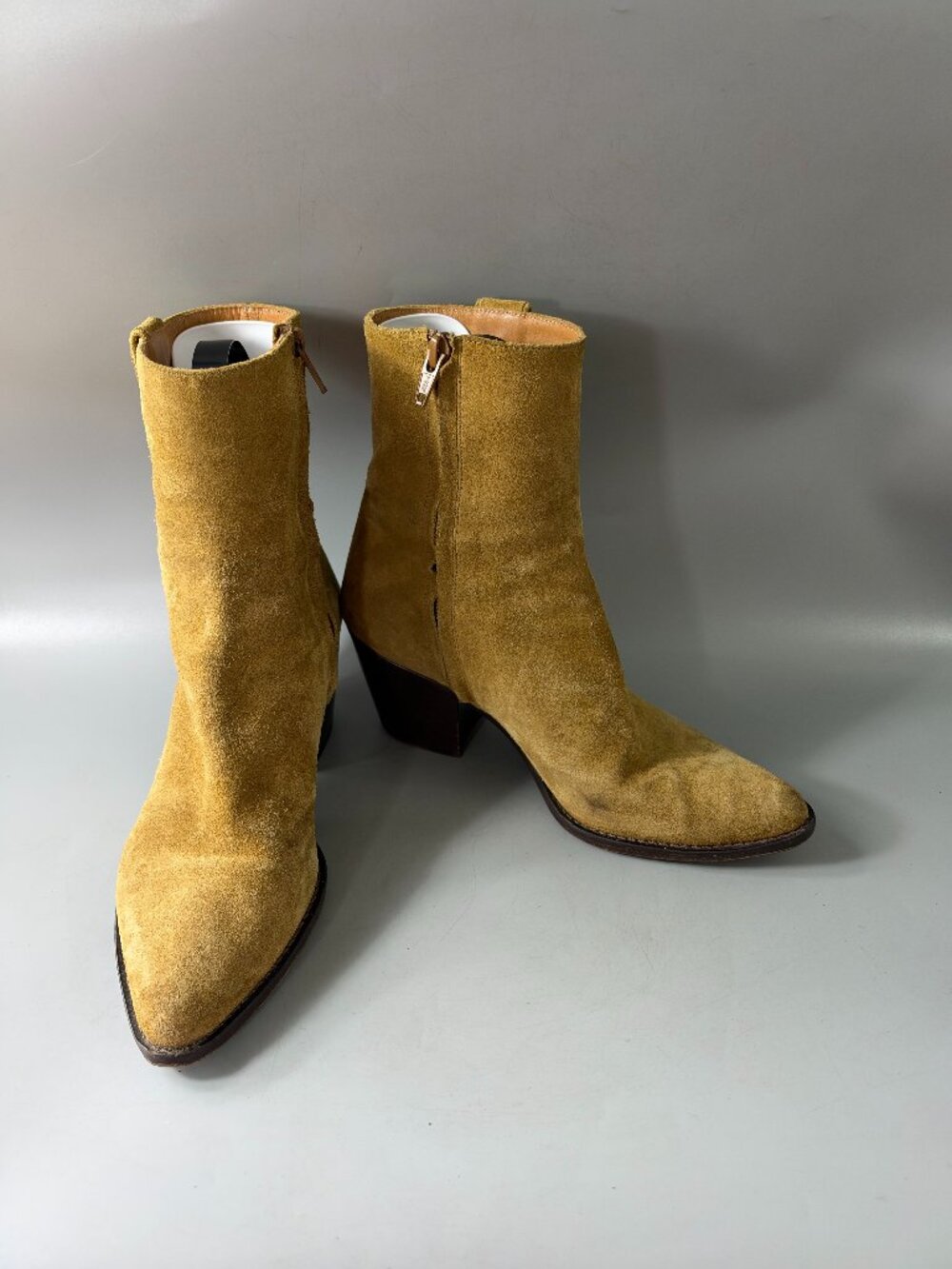 Authentic Maje Camel Seude Ankle Boots Size 38